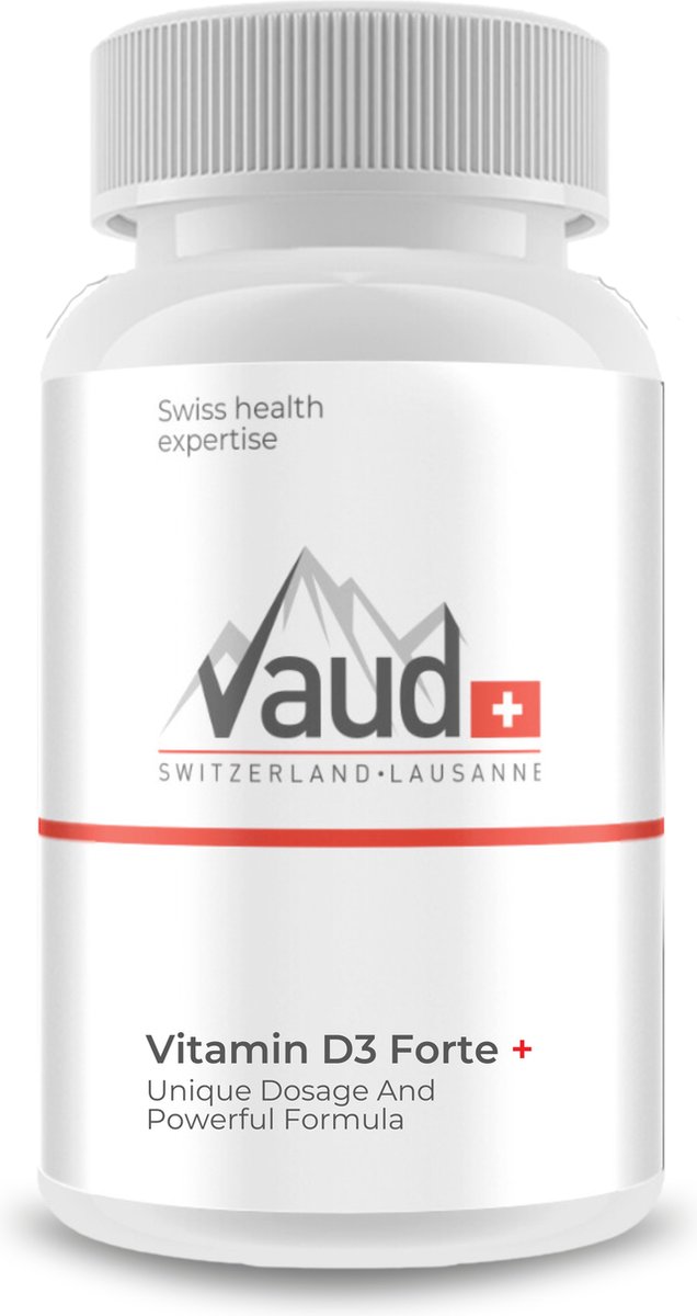 Vaud | Vitamine D3 | 100 softgels | 75mcg | 3000IE | Vitamines | Vitamine D | Ondersteunt het immuunsysteem en een normale spierwerking | Voor sterke botten en tanden | Hoog gedoseerd - Vaud