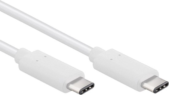 USB-C Oplaad- en datakabel voor Apple iPhone 15 Pro - USB 3.0 - 0,5 meter - Wit