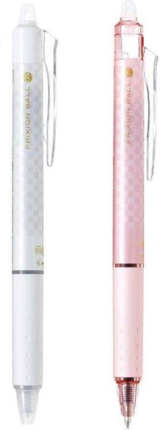 Zody Shop - Uitwisbare pen frixion - 0.5 mm - Pen - 2 Pennen - BLAUW INKT - navulbaar