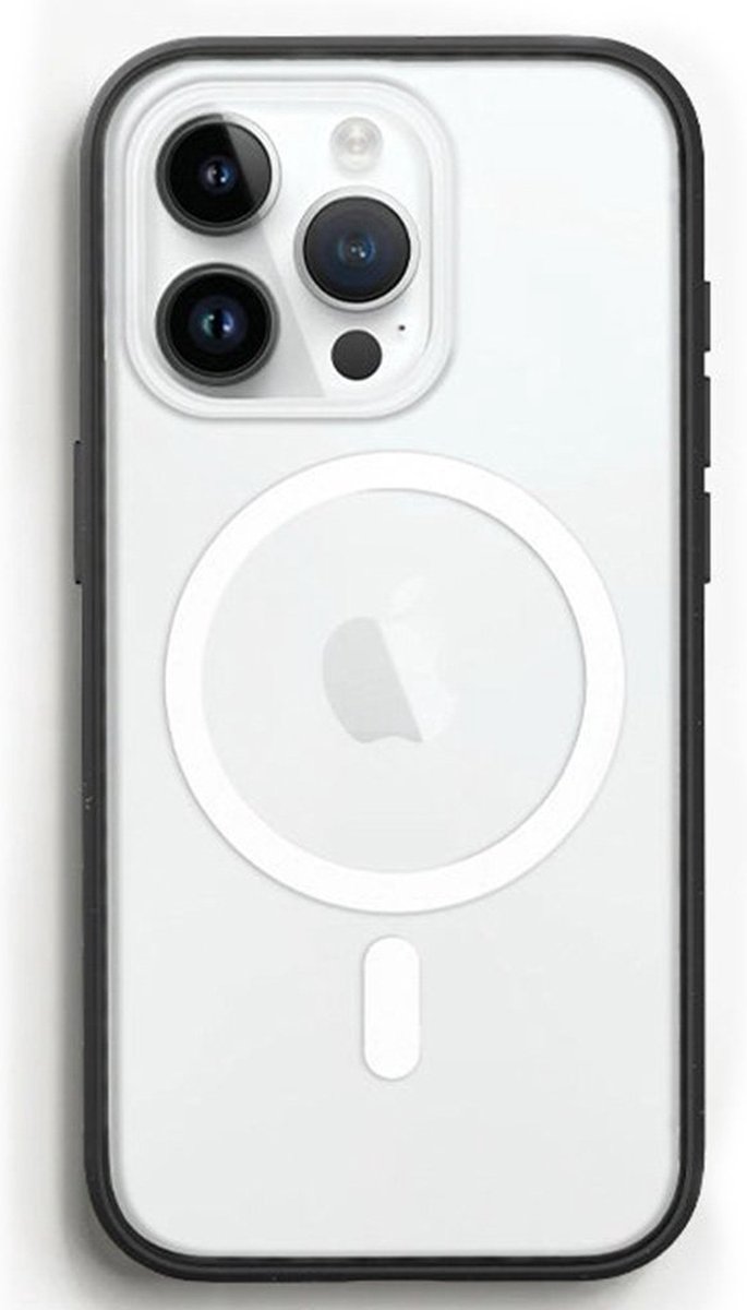 Woodcessories Bio Clear Case MagSafe - Geschikt voor iPhone 15 Pro - Duurzaam - Eco vriendelijk - Gemaakt van bio-materialen - Clear / White