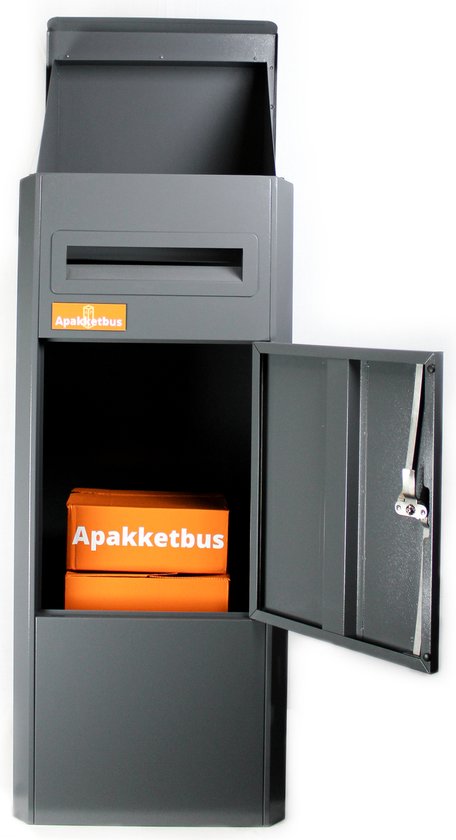 Apakketbus Steady Grijs - Pakketbrievenbus - Pakketbus - Brievenbus - Pakketbox - Vrijstaand