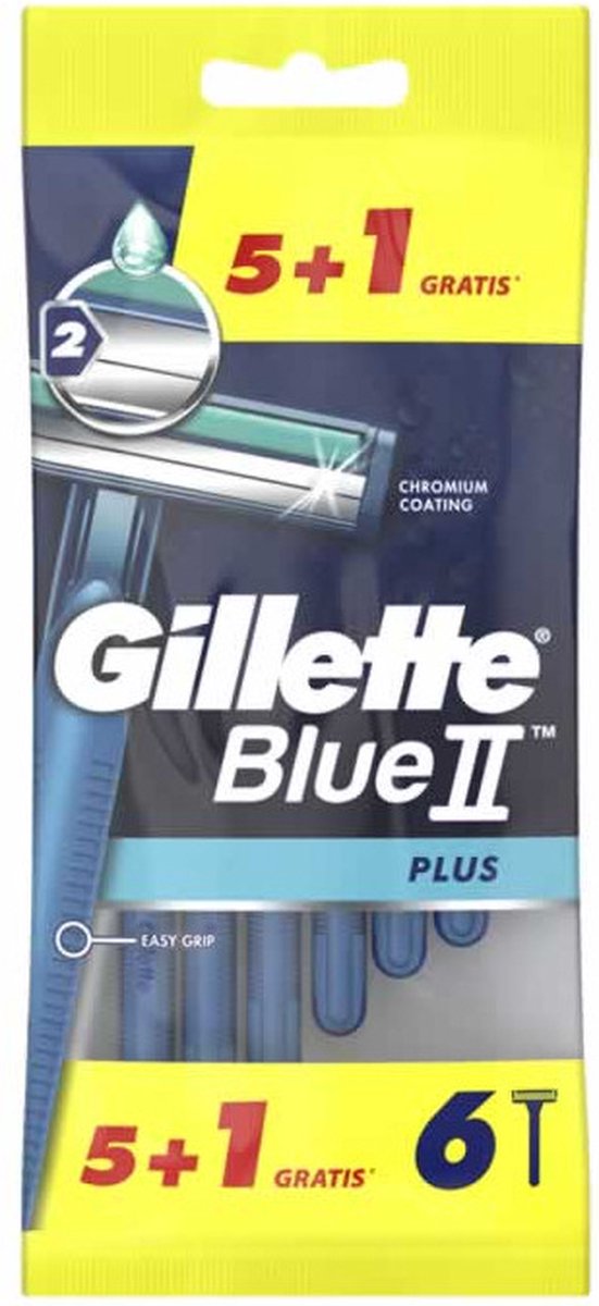 Gillette Blue Ii Plus Cuchillas 5u.+1ud Gratis