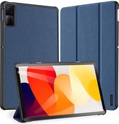Dux Ducis - Tablet hoes geschikt voor Xiaomi Redmi Pad SE 11 - Domo Tri-fold Case - Auto Wake/Sleep functie - Donker Blauw