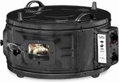 Bol.com XXL Teffo ronde elektrische oven - vrijstaand - thermostaat - 42 liter - zwart aanbieding