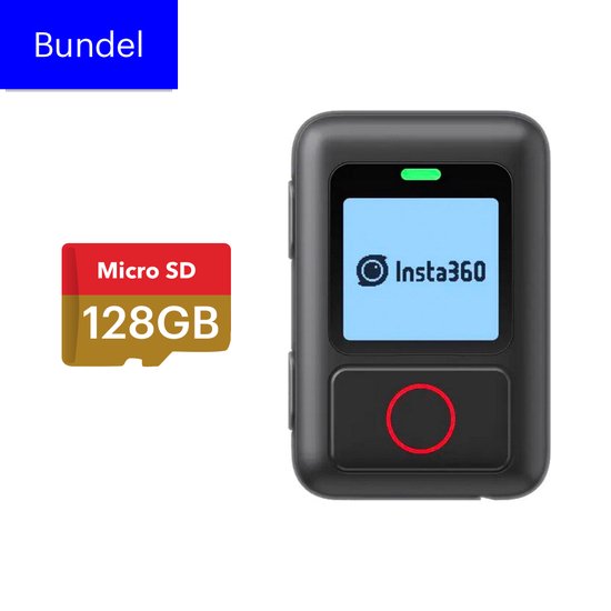 Insta360 X3 GPS Action Remote met 128GB SD Bundel GPS tracker