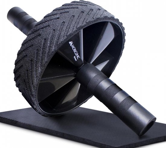 Mobiclinic RA-01 - Buikspierwiel - Ab roller - Inclusief matje - Draagbaar - Multifunctioneel - Buikspiertrainer - Buikspierwiel - Trainingswiel - Fitness - Workout