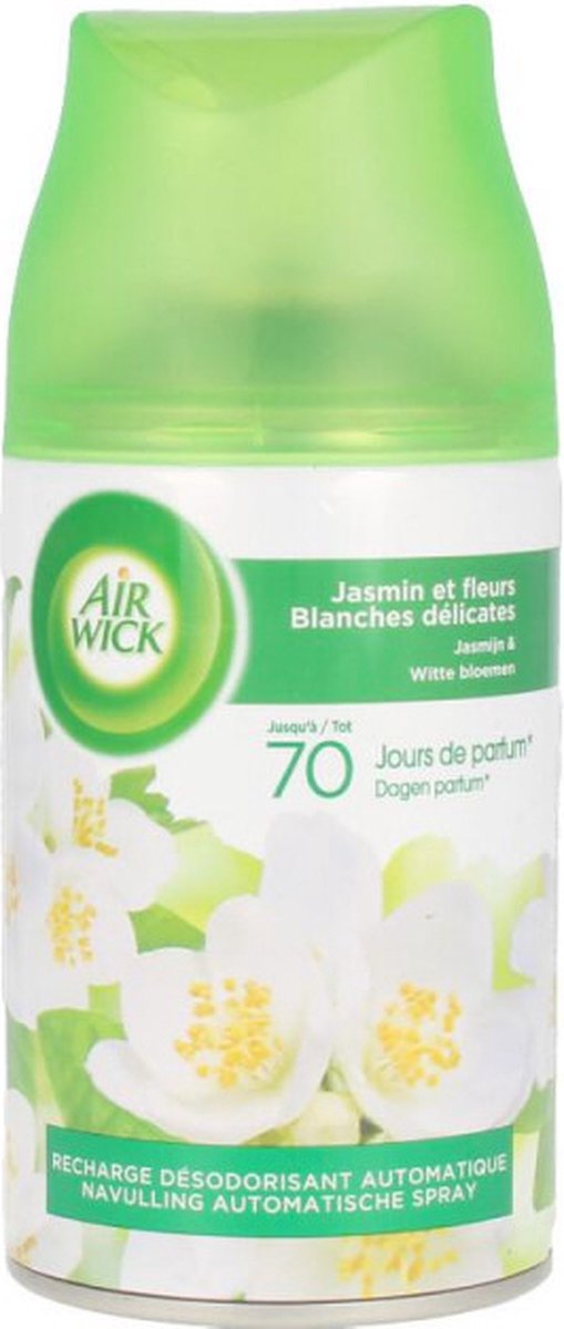 Recharge Désodorisant Jasmin et Fleurs Blanches AIR WICK : le flacon de  250mL à Prix Carrefour