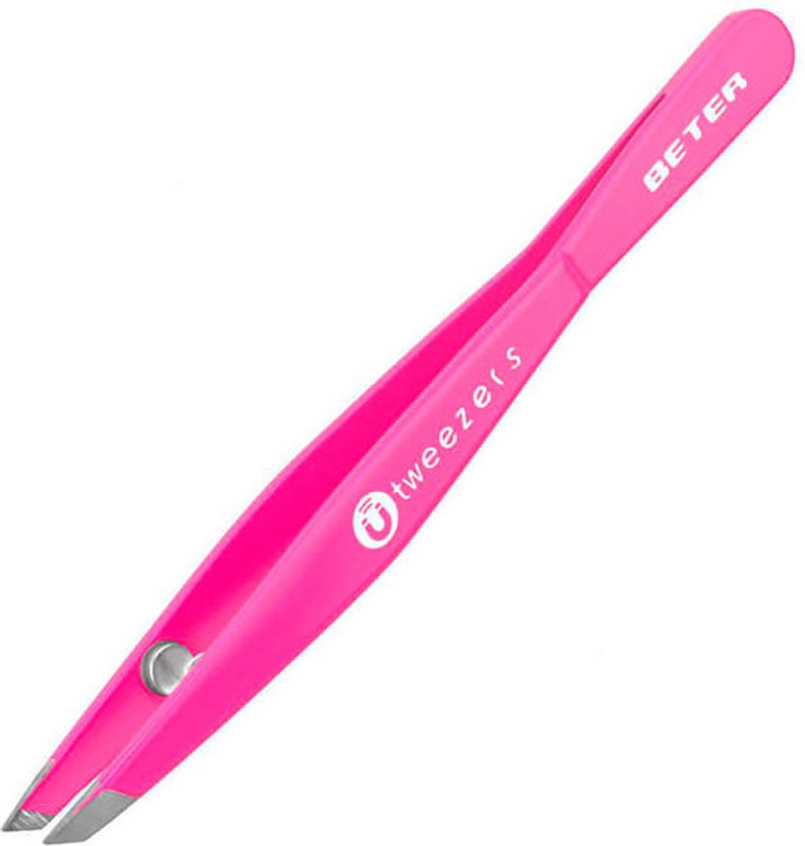Beter Tweezers Magnetic Slanted Tip Pink
