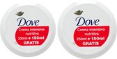 2 stuks Dove Creme 400 ml (250ml + 150ml Gratis) Intensief Voedende creme