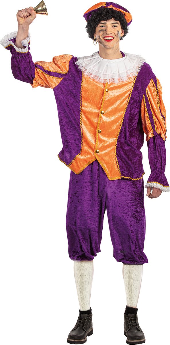 Kostuum Piet Paars-Oranje Maat 56