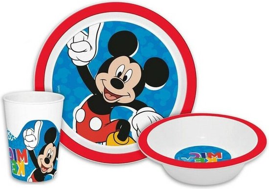 Disney Mickey Mouse - Set petit-déjeuner - Set de table - Set déjeuner -  Assiette -... | bol