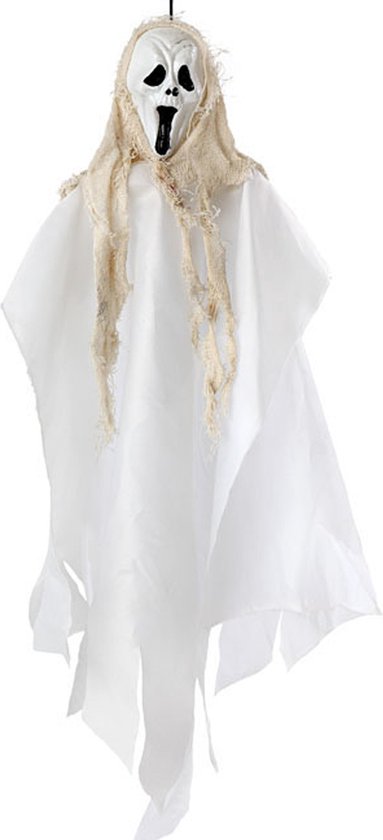 Halloween/horror thema hang decoratie spook - enge/griezelige pop - 60 cm