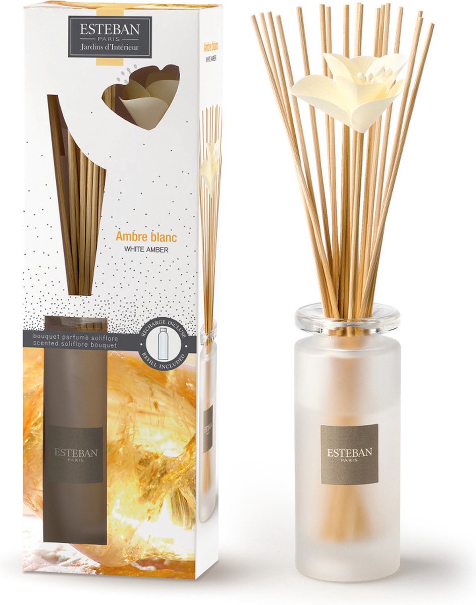 Esteban Geurstokjes Soliflore 75ml Ambre Blanc