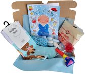 Cadeau box – Bevalling - Jongen geboren -Baby Geboorte - Jongetje - Geboorte Kado - Verrassings Pakket - Gefeliciteerd - Gift box - Grappig - Cadeau voor vrouw man – Kado – Sokken - Geschenkdoos –LuckyDay Socks - Maat 37-44