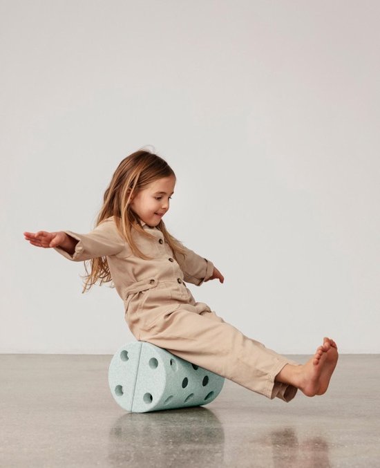 Modu Roller - Blokken - Stapelstenen - open ended speelgoed - Balansbord - Ocean Mint / Forest Green van Modu — afbeelding 3