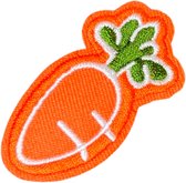 Wortel Strijk Embleem Patch Oranje 3 cm / 5.6 cm / Oranje