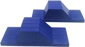 Set de blocs de départ en caoutchouc Blauw, Athlétisme, intérieur/ Plein air