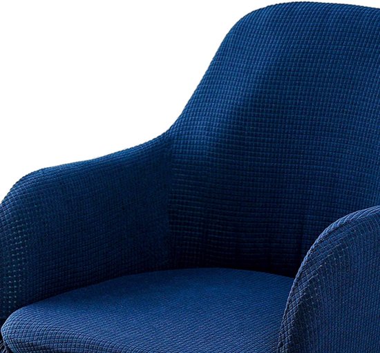 Housse De Chaise De Bureau Extensible En Polyester - Noir, Lavable, Antidérapante - Pour Chaise De Bureau, Gaming, Salle De Réunion