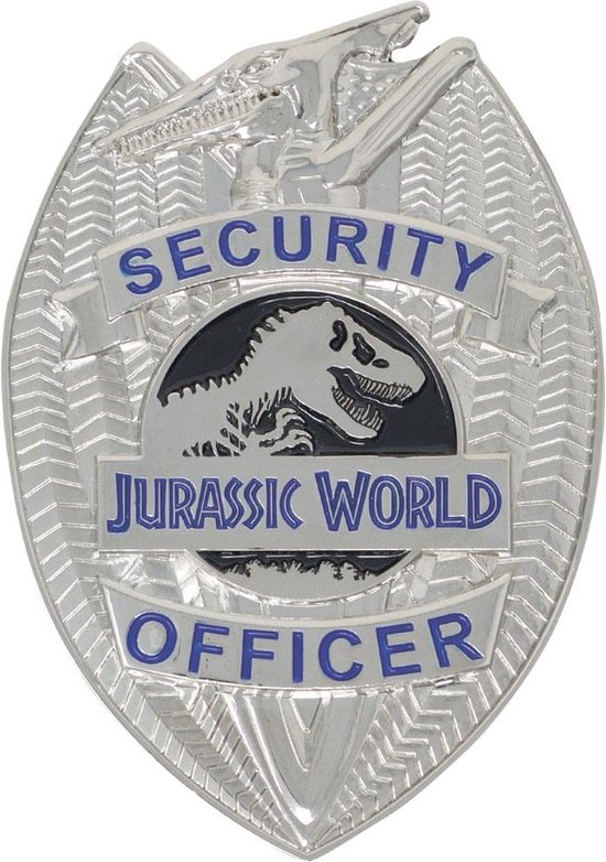 FaNaTtik Jurassic Park - Limited Edition Replica Security Officer Badge Pin - Multicolours