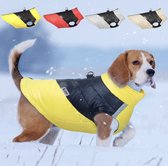 Gevoerde winter hond kleding waterdicht - Hondenjas, warme jas voor pup of hond, kleding voor huisdieren, ideaal voor herfst en winter - Honden winter jas Maat L - KLEUR ROOD