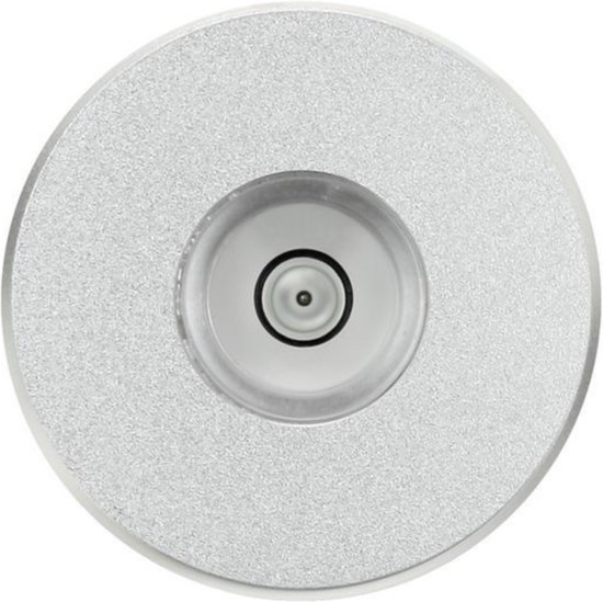 Dynavox Aluminium puck met waterpas (Zilver) — afbeelding 2