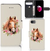 Telefoonhoesje met Pasjes geschikt voor iPhone 7 | 8 | SE (2020) | SE (2022) Paard