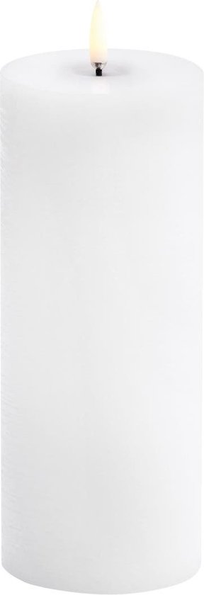 Uyuni led-kaars Melted 7,8 x 20cm nordic white