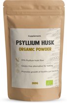 Complément | Psyllium Husk Poudre 300 Grammes | Cosses de Psyllium Bio | Livraison gratuite | La plus haute qualité