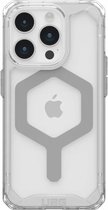 Geschikt voor Urban Armor Gear Plyo Apple iPhone 15 Pro Geschikt voor Mag hoesje - Zilver