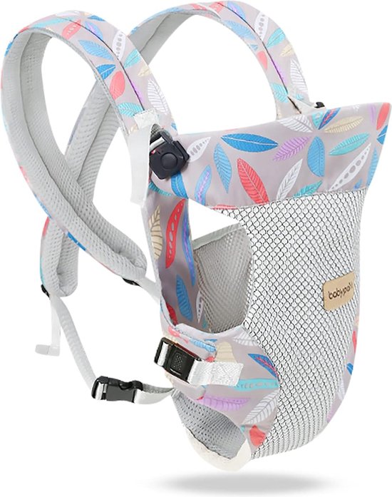 SONARIN Lichtgewicht ademende draagzak, 4-in-1 zachte 3D mesh draagzak ergonomische kinderdraagzak, multifunctioneel voor pasgeborenen en peuters 0 tot 36 maanden (camo
