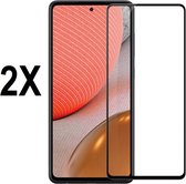 Screenz® - Screenprotector geschikt voor Samsung Galaxy A73 4G/5G - Beschermglas - Screen protector geschikt voor A73 4G/5G - glasplaatje - 2 stuks