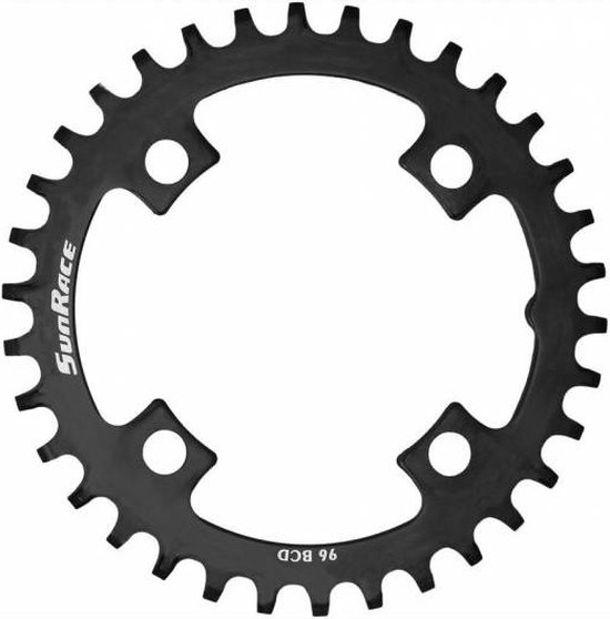 Corona Catena Osymetric Per MTB 32 Denti - BCD 96mm, 4 Bulloni, Nero