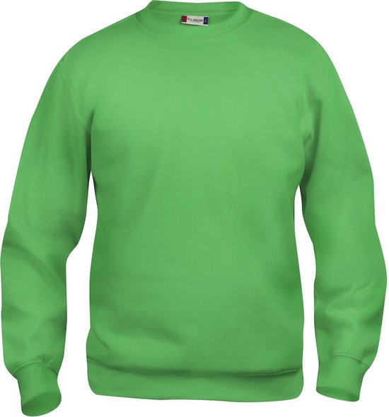 Clique Basic Roundneck Sweater Appel-groen maat S