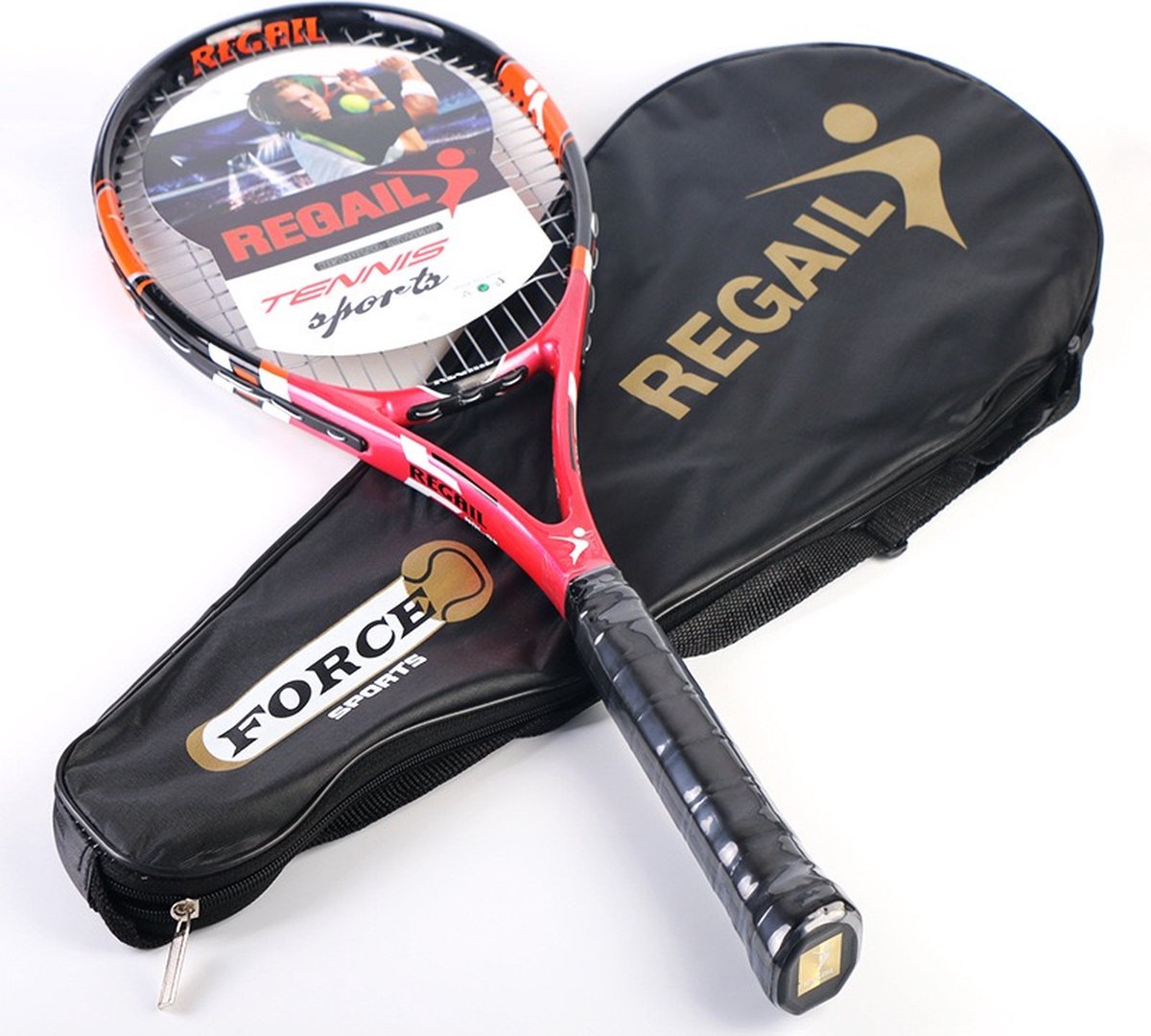 REGAIL Tennisracket - Tennisracket - Tennis - Voor wedstrijden - Rood
