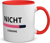 Akyol - nicht loading koffiemok - theemok - rood - Nicht - ochtendkoffie laden - verjaardagscadeau - verjaardag - cadeau - cadeautje voor nicht - nicht artikelen - kado - geschenk - gift - 350 ML inhoud