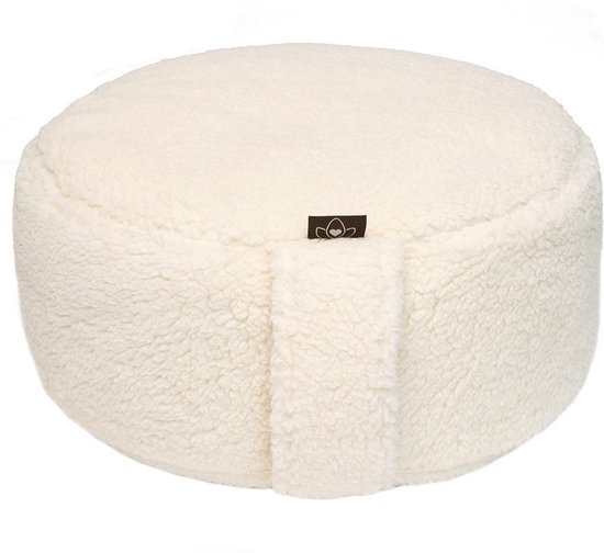 Meditatiekussen teddy rond - Lotus | Yoga kussen