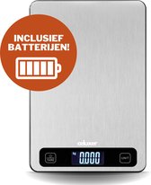 Celuxer™ Digitale keukenweegschaal - Tot 5kg - Roestvrijstalen Weegschaal - Inclusief Batterijen