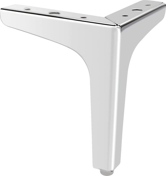 Bankpoten, houten poten, dressoirpoten, vervangende poten met antislipmatten, set van 4, voor stoelen, tv-kasten, salontafels, vintage poten/recht/6 cm/2 inch