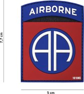 101 Inc Embleem 3D Pvc Airborne 82Nd Rood  17019
