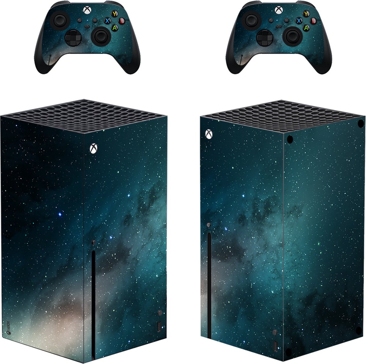 Xbox Series X - Console Skin - Void Voyager - 1 console en 2 controller stickers