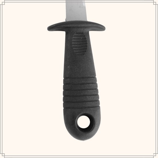 Couteau à huîtres avec support en bois - Bois - Marron 6 cm