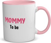 Akyol - mommy to be koffiemok - theemok - roze - Mama - beste moeder - moeder cadeautjes - moederdag - verjaardagscadeau - verjaardag - cadeau - geschenk - kado - gift - moeder artikelen - 350 ML inhoud