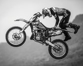 Motorbike Stunt Kunstdruk 40x50cm | Poster