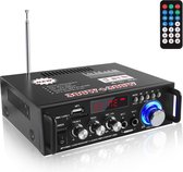 Equivera - Amplificateur Audio - Amplificateur HiFi - Bluetooth - Amplificateur Stéréo - Zwart