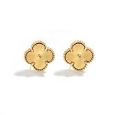 Boucles d'oreilles' Clover - Doré | 1,2 x 1,2 cm | Acier inoxydable | Mode Favorite