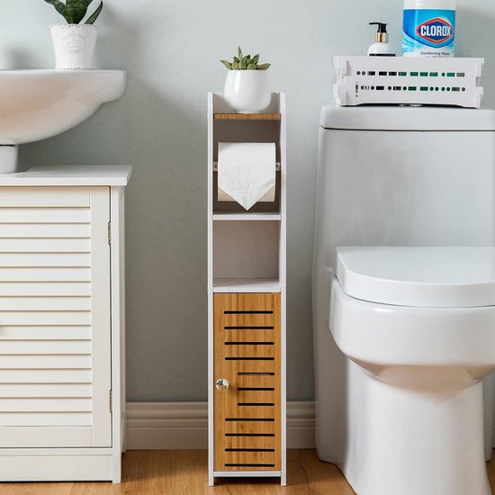 BTSKY Metalen toiletpapierrolhouder - matzwarte toiletpapierhouder in dierenstijl, vrijstaande