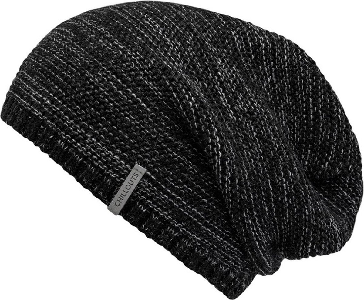 Chillouts beanie muts Keith black melange