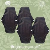 green-goose® Herbruikbaar Maandverband Bamboe | 4 Stuks | Maat M