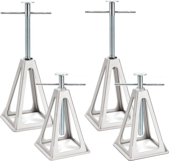 XPOtool Anhängerstütze 2 Stück, höhenverstellbar 400-660 mm, 130 x 90 x