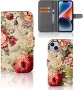 Hoesje Geschikt voor iPhone 15 Plus Bloemen